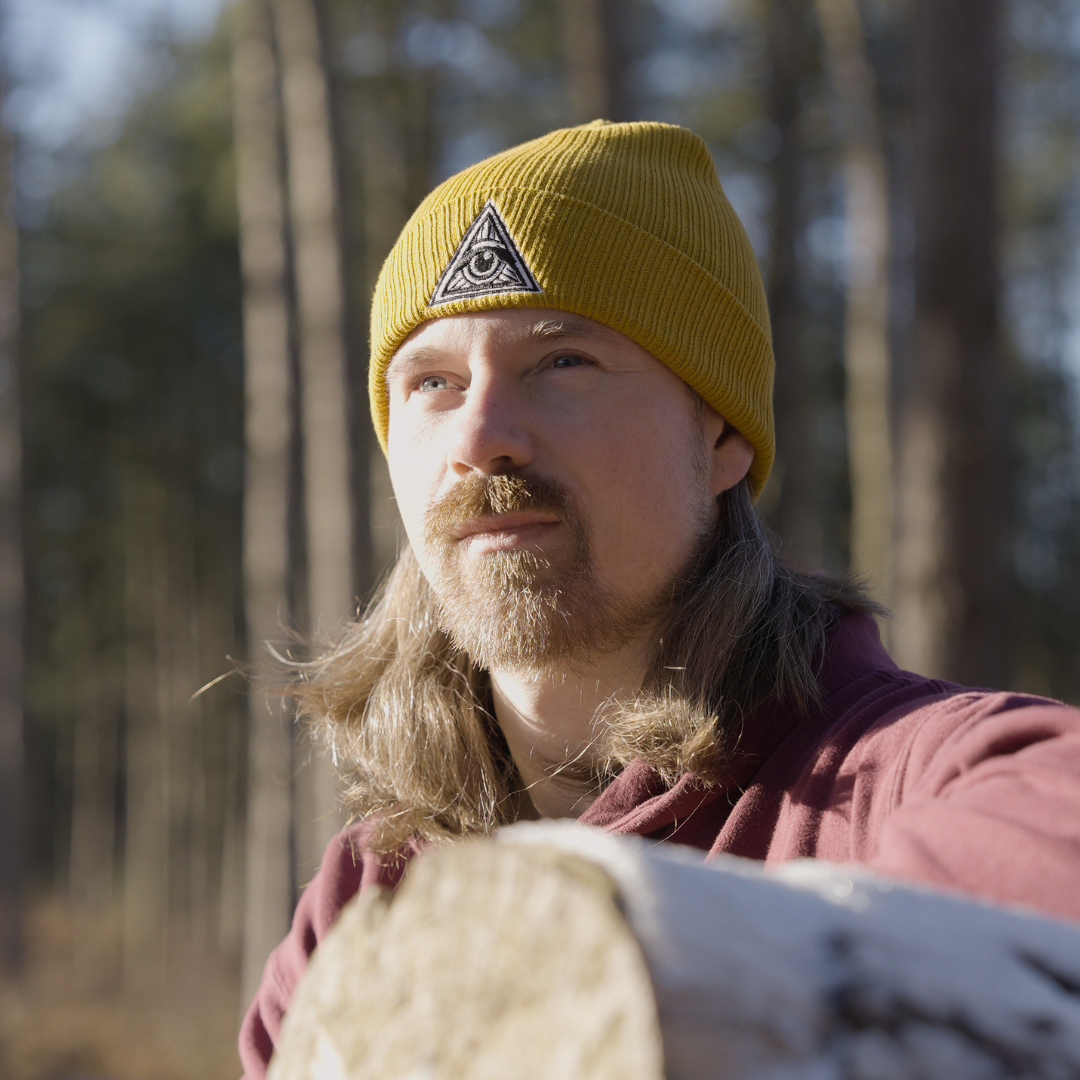 Third Eye Beanie - Mustard Yellow