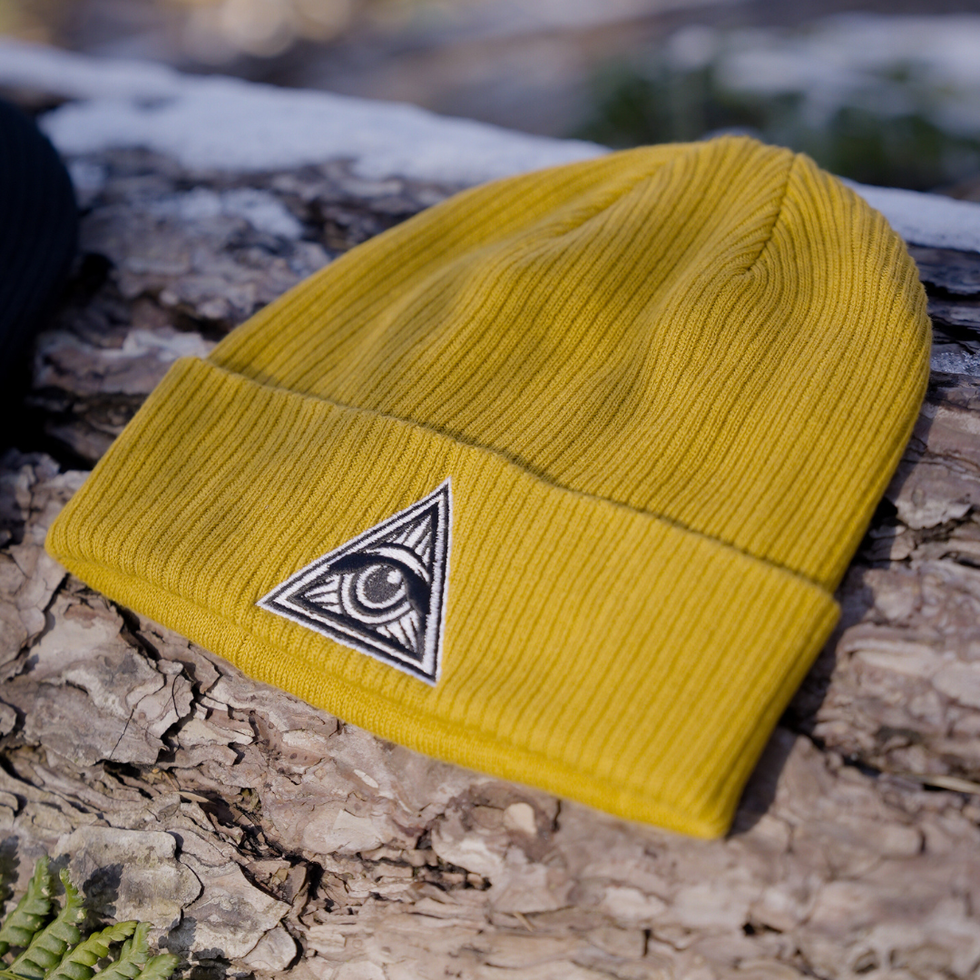 Third Eye Beanie - Mustard Yellow